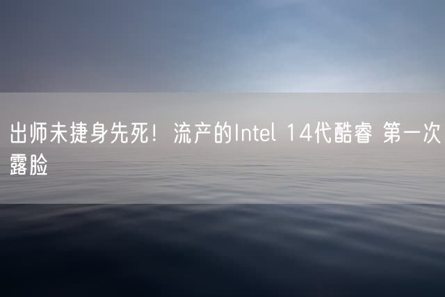 出师未捷身先死！流产的Intel 14代酷睿 第一次露脸