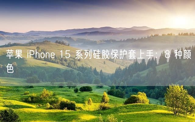 苹果 iPhone 15 系列硅胶保护套上手：8 种颜色