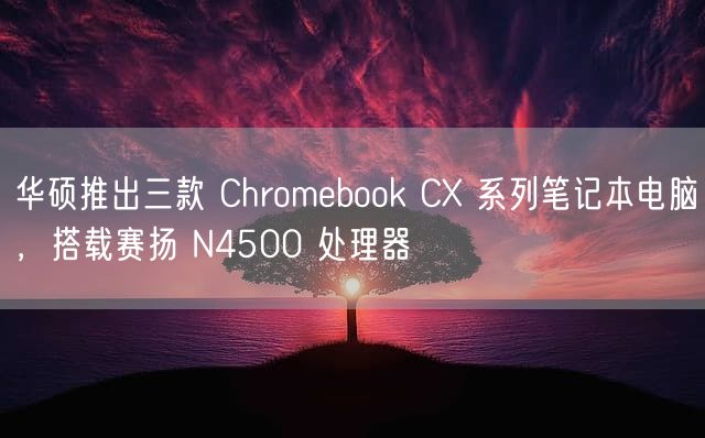 华硕推出三款 Chromebook CX 系列笔记本电脑，搭载赛扬 N4500 处理器