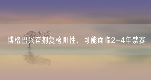 博格巴兴奋剂复检阳性，可能面临2-4年禁赛